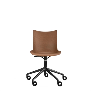 Kartell P/Wood Kontorstol Sort/mørk Tre