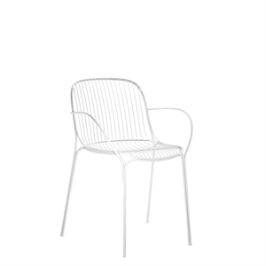 Kartell Hiray Spisestol med Armlener Hvit