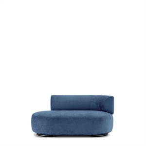 Kartell K-Wait Dormeuse Sofa Høyre Blå