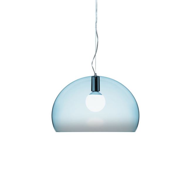 Kartell FLY Taklampe Lyseblå Liten Kartell FLY Taklampe Lyseblå Liten