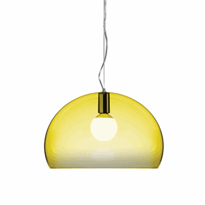 Kartell FLY Taklampe Gul Mellom Kartell FLY Taklampe Gull Mellom