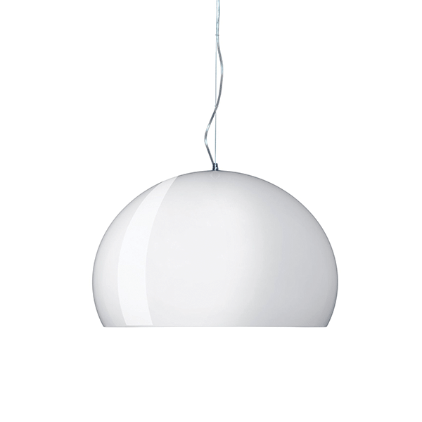 Kartell FLY Taklampe Hvit Mellom Kartell FLY Taklampe Gull Mellom
