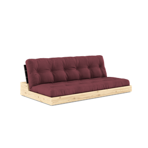 Karup Design Base Sovesofa med 5-lags Madrass Svart natt/Bordeaux