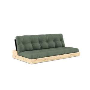 Karup Design Base Sovesofa med 5-lags madrass Svart natt/ Olivengrønn
