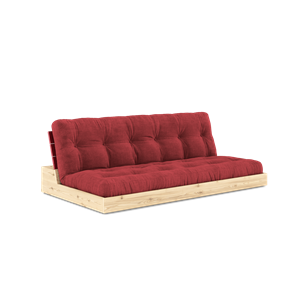 Karup Design Base Sovesofa med 5-lags Madrass Valmuerød/rubinrød