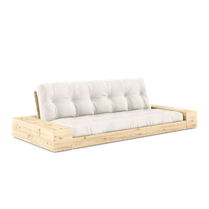 Karup Design Base Sovesofa med sideboks og 5-lags madrass Klar/Naturfarget