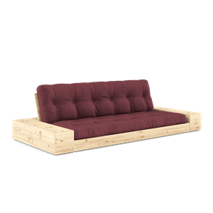 Karup Design Base Sovesofa med Sideboks og 5-lags Madrass Klar/ Bordeaux