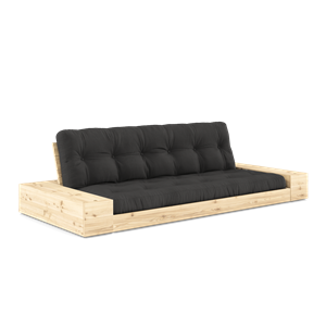 Karup Design Base Sovesofa med sideboks og 5-lags madrass Klar/ Mørkegrå