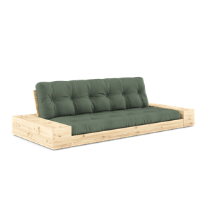 Karup Design Base Sovesofa med sideboks og 5-lags madrass Klar/ Olivengrønn