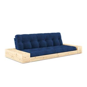 Karup Design Base Sovesofa med Sideboks og 5-lags Madrass Koboltblå/kongeblå