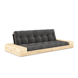 Karup Design Base Sovesofa med sideboks og 5-lags madrass Black Night/Kull