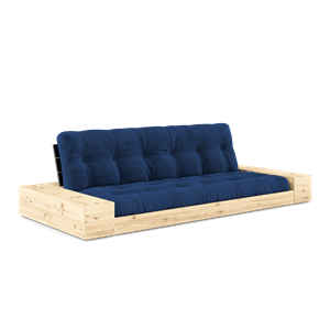 Karup Design Base Sovesofa med Sideboks og 5-lags Madrass Svart natt/Kongeblå