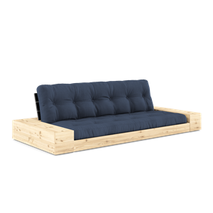 Karup Design Base Sovesofa med Sideboks og 5-lags Madrass, Svart Natt/marineblå