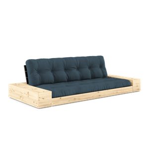 Karup Design Base Sovesofa med Sideboks og 5-lags Madrass Black Night/Petroleum