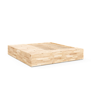 Karup Design Kjellerseng 140x200 med Oppbevaringsbenk Klarlakkert