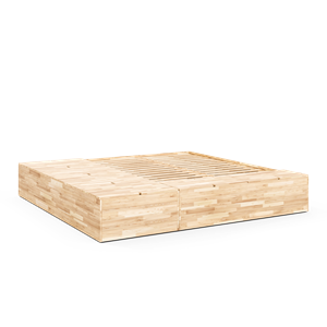 Karup Design Kjellerseng 160x200 med Oppbevaringsbenk Klarlakkert