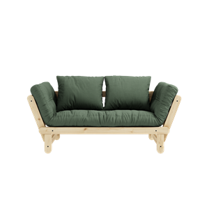 Karup Design Beat Sofa M. Madrass 756 Olivengrønn/Klar Lakk