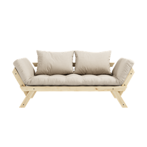 Karup Design Bebop Sofa med 4-lags Madrass 747 Beige/ Klarlakkert