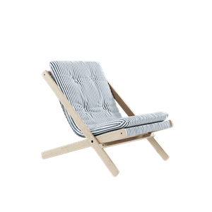 Karup Design Boogie Lenestol M. Madrass 611 Strandblå/Rå Bøk