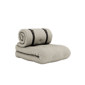 Karup Design Lenestol med Spenne, Madrass og Belte 914 Lin/ Brun