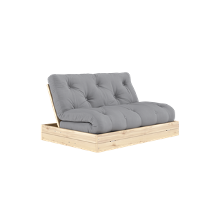 Karup Design Sovesofa med Madrass, Grå/klarlakkert