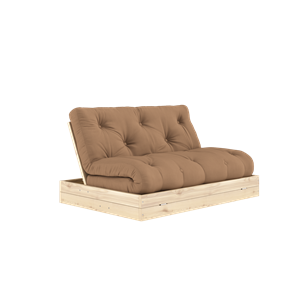 Karup Design Sovesofa med Madrass, 140x200, Mokka/klar Lakk
