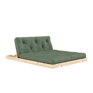 Karup Flip-sovesofa med Madrass 140x200 Olivengrønn/rå