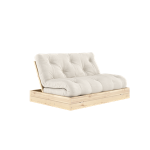 Karup Design Sovesofa med Madrass, 140x200, Lin/klar Lakk