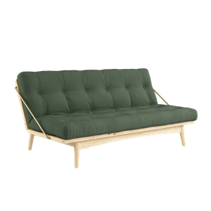 Karup Folk Sofa Klarlakkert Furu/756 Olivengrønn
