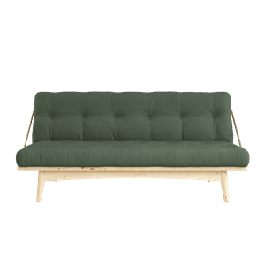 Karup Design Folk Sofa W. 5-lags Madrass 756 Olivengrønn/Klarlakk