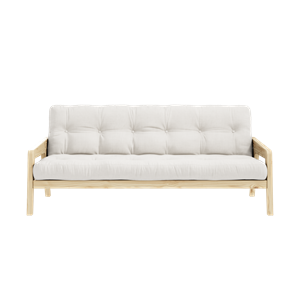 Karup Design Grab Sofa med 5-lags Madrass 701 Natur/Klar Lakk