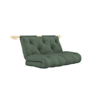 Karup Design Hooked Madrass Med Braketter 135x200 Olivengrønn/ Rå