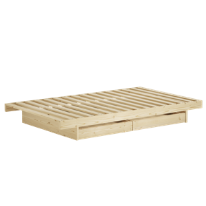 Karup Design Kanso Sengeramme med 2 Skuffer 90x200 Rå