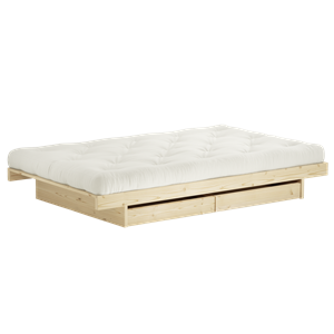 Karup Kanso sengeramme med 2 skuffer 90x200 rå