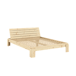 Karup Design Layers Sengeramme med Hodegavl 160x200 Klarlakkert Furu
