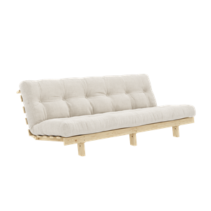 Karup Design Lean Sovesofa med Alpha-madrass 130x200 Elfenben/rå