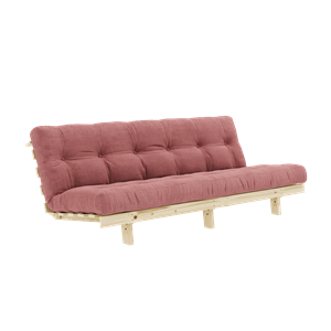 Karup Design Lean Sovesofa med Alpha-madrass 130x200 Rosa/Rå