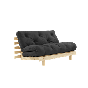 Karup Design Roots Sovesofa med Madrass 140x200 734 Mørkegrå/furu