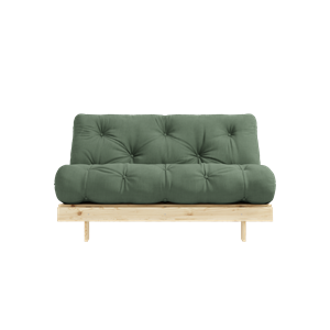 Karup Design Roots Sovesofa med Madrass 140x200 756 Olivengrønn/furu