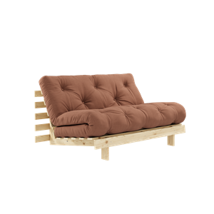 Karup Design Roots Sovesofa med Madrass 140x200 759 Leirbrun/furu