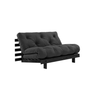 Karup Design Roots Sovesofa med Roots Madrass 140x200 Mørkegrå/svart Lakkert