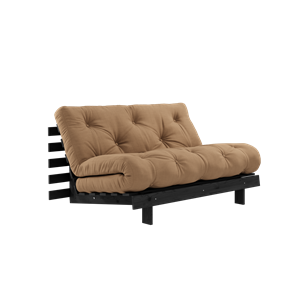 Karup Design Roots Sovesofa med Roots Madrass 140x200 Mokka/svart Lakkert