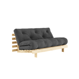 Karup Design Roots Sovesofa med Madrass 160x200 734 Mørkegrå/furu