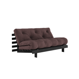 Karup Design Roots Sovesofa med Roots Madrass 160x200 Brun/svart Lakkert