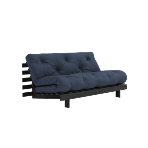 Karup Design Roots Sovesofa med Roots Madrass 160x200 Marineblå/svart Lakkert