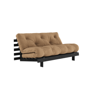 Karup Design Roots Sovesofa med Roots Madrass 160x200 Mokka/svart Lakkert