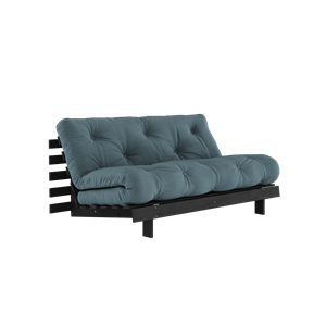 Karup Design Roots Sovesofa med Roots Madrass 160x200 Petroleum/svart Lakkert