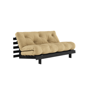 Karup Design Roots Sovesofa med Roots Madrass 160x200 Beige/ Svart Lakkert
