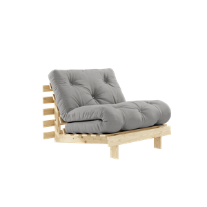 Karup Design Roots Sovesofa med Madrass 90x200 746 Grå/furu