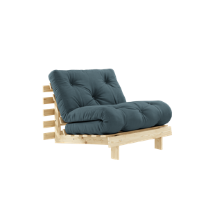 Karup Design Roots Sovesofa med Madrass 90x200 757 Bensinblå/furu